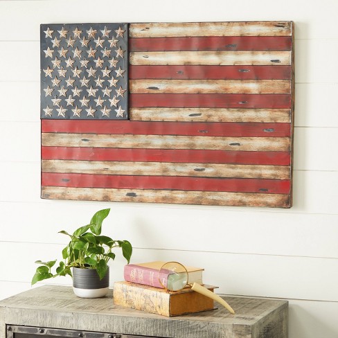 Metal Flag Decorative Wall Art 26 X 38 Olivia May Target