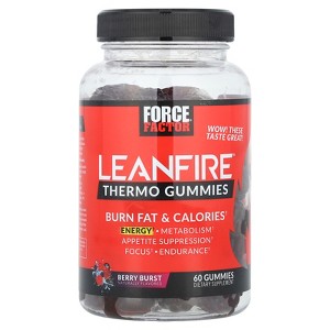 Force Factor LeanFire® Thermo Gummies, Berry Burst, 60 Gummies - 1 of 3
