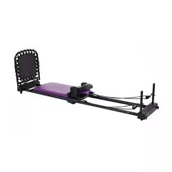 Stamina 55-4379 AeroPilates Reformer Plus 379 Whole Body Resistance Padded Pilates Workout System with 4 bands for 11 Combinations of Intensity