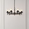 Vancouver 7 Light 27" Chandelier - CHA4050 - Dark Walnut/Black - Safavieh - 4 of 4