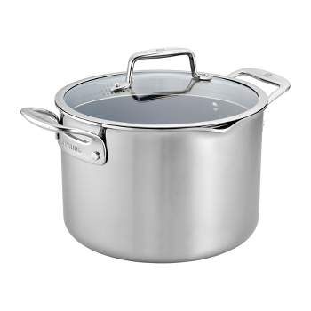 DricRoda Soup Pot 8 Quart Pot Stainless Steel Pasta Pot, Nonstick Stock Pot  Cooking Pot with Lid and Handles, Large Pot Big Pot for Cooking Glass Lid