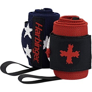 Harbinger 18" Red Line Weight Lifting Wrist Wraps - 1 of 2