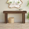 Lirago, Rustic Wooden Sofa Table & Entryway Table, Made of Engineered Wood, 13.77"D x 63"W x 33.46"H, Rustic Brown - 2 of 4
