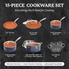 Gotham Steel Nonstick Pots and Pans 15 Piece Set Ceramic Cookware Kitchen Set - 2 of 4