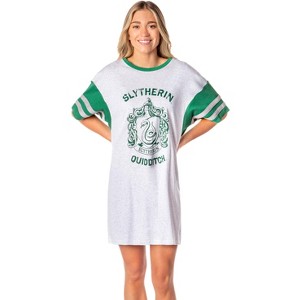 Harry Potter Women's All Houses Nightgown Pajama Shirt Dress - 1 of 4