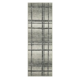 Washable Modern Geometric Rug Non Slip Low Pile Rug Soft Contemporary Throw Floor Cover Foldable Indoor Carpet for Living Room Bedroom Playroom - 1 of 4