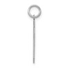 Black Bow Jewelry Sterling Silver, Jersey Collection, Medium Number 60 Pendant - 2 of 4