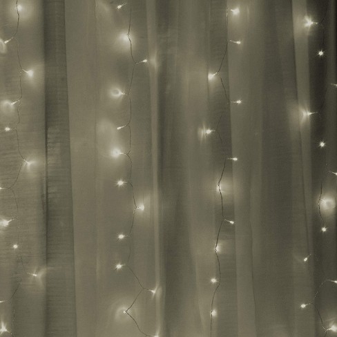 Works 16975 Warm White 300 Led, Sheer Curtains With Lights