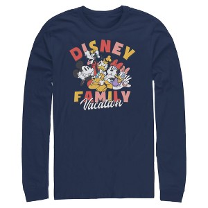 Mens Mickey & Friends Family Vacation Long Sleeve Shirt - 1 of 4