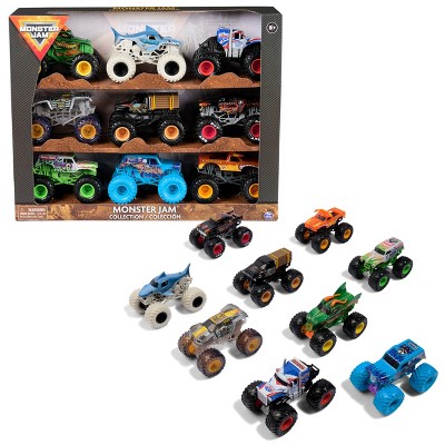 Monster Jam Monster Truck Diecast 9pk - 1:64 Scale