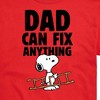 Men's - Peanuts - Snoopy Dad Can Fix It Father's Day Gift Short Sleeve Graphic T-Shirt - 2 of 4