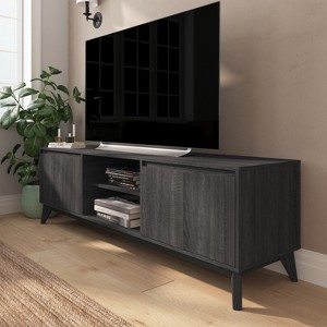 Merrick Lane Mid-Century Modern TV Stand Made with Durable Engineered Wood - 1 of 4