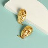 SOHI Women's California Gold Casual Stud Earrings - 2 of 4