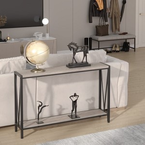 Console Table, Rustic 43.0" Entryway Table with Storage - 1 of 4