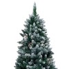 vidaXL Artificial Christmas Tree with Pine Cones and White Snow 6 ft - 2 of 4