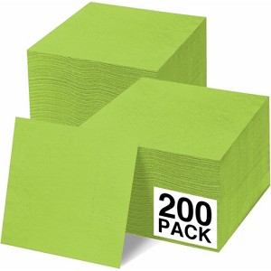 SparkSettings Beverage Napkins, 5” x 5” 2 Ply Paper Napkins, Pack of 200 - 1 of 4