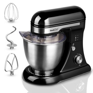 SEVOBAL Stand Mixers Electric Food Mixer with 4.8QT 12 Speeds Dough Hook Whisk Beater for Baking and Cooking, Black, 9.45"*15.35"*14.17" - 1 of 4