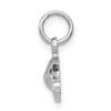 Black Bow Jewelry 14k White Gold Polished Car Charm - 2 of 4