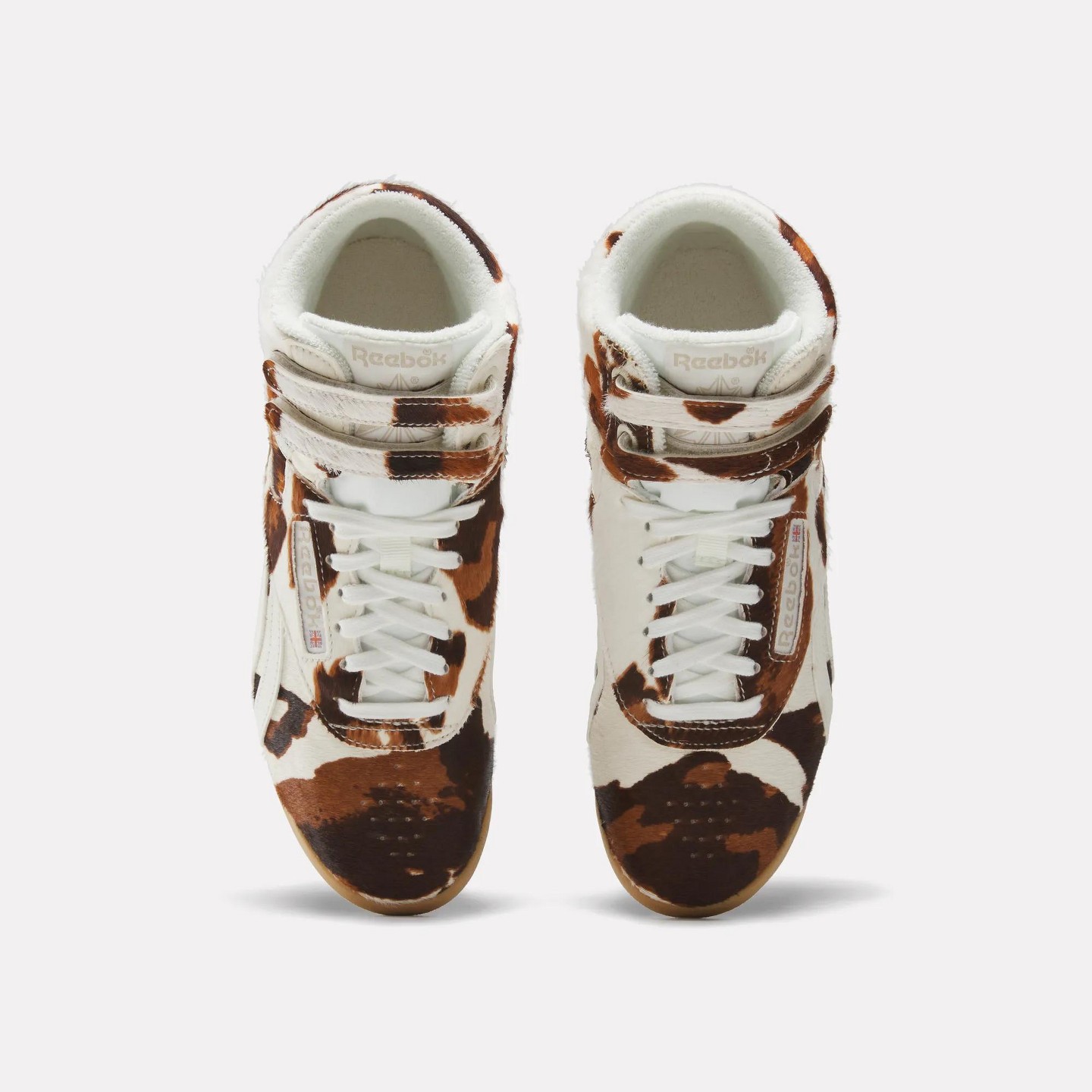 Женские кроссовки Reebok Freestyle Hi Shoes Size 6 Cow/Chalk/Gum — фото 2
