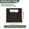 Unique Bargains Classroom Washable PVC Name Card Slots Chair Pockets 6 Pcs - 2 of 4
