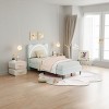 Nasitip Twin Bed Frame for Kids, Upholstered Platform Bed Frame with Adjustable Headboard, Wooden Slats Support, No Box Spring Needed - 3 of 4