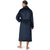 PAVILIA Mens Robe, Soft Bathrobe for Men, Fleece Warm Long Plush Microfiber Shawl Collar Pocket, Bath Shower Spa - 3 of 4