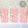 Big Dot of Happiness Pink Daisy Flowers - Floral Gift Favor Bags - Party Goodie Boxes - Set of 12 - 2 of 4
