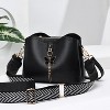 Small Crossbody Bags for Women Fashion Purses for Teenage Girls Lightweight Handbags Shoulder Bag (Black) - 3 of 4