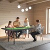 Soozier Poker Table Foldable, 72" Portable Folding Casino Blackjack Table for 8 Players with Felt Surface, Cup Holders, Chip Tray, Dealer Spot, Green - 2 of 4