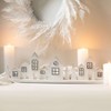 28"H Sullivans Artificial White Cypress Christmas Wreath, Indoor Christmas Decor - 4 of 4