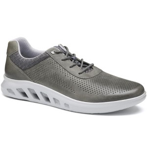 Johnston & Murphy Men's Move Perfed U-Throat  Shoe, Gray Oiled Full Grain, Size 8.5 - 1 of 3