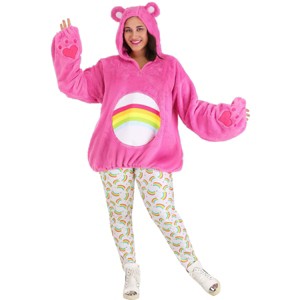 HalloweenCostumes.com Care Bears Deluxe Cheer Bear Costume for Plus Size Women. - 1 of 4