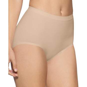 Bali Lace Panel Shaping Brief, 2-Pack 2 Soft Taupe XL Women's 