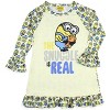 Despicable Me Toddler Girls' Minions Snuggle Sleep Pajama Dress Nightgown Off-White - 3 of 4
