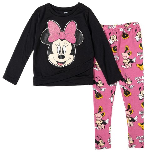 Mickey Mouse & Friends Minnie Mouse Toddler Girls Crossover T-shirt And ...