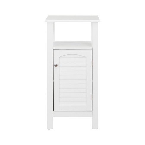 Lombard Shutter Style Door And Open Shelving Bath Vanity Cabinet