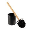 Evideco French Home Goods Stylish Toilet Brush and Holder Set with Natural Bamboo handle - 4 of 4