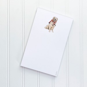 Preppy Retriever 5" x 8" Winter Notepad by Ramus & Co (50 Heavyweight Tear-Off Sheets) - 1 of 3