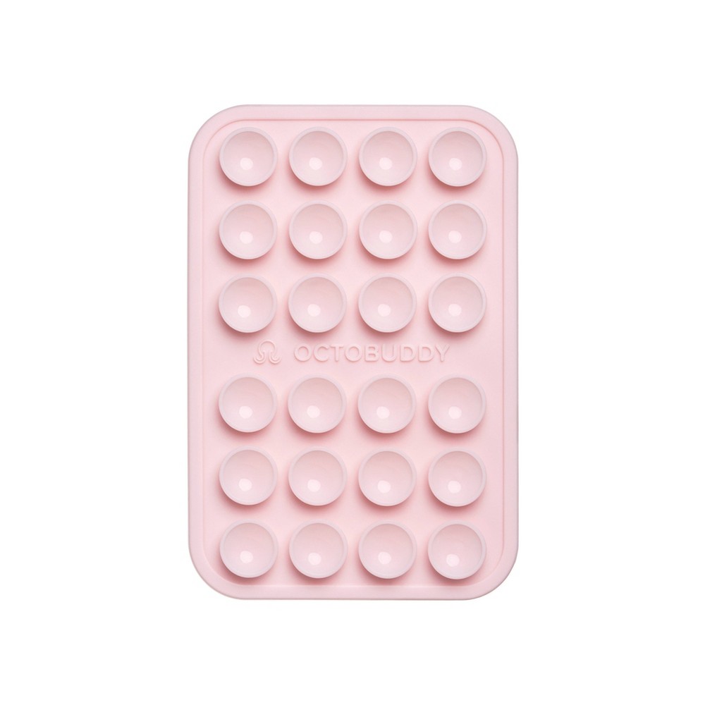 Photos - Holder / Car Charger Classic Octobuddy Silicone Suction Cup Phone Case Mount  - Chalk Pink 