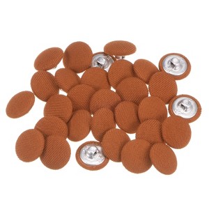 Unique Bargains Suit Dress Blouse Aluminum Fabric Cloth Covered Sewing Buttons 30 Pcs - 1 of 4