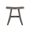 18" Satori GR61 Wide Teak Wood Shower Transfer Bench/Seat - CoastalVogue - 2 of 4