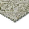 Fern Green And Beige Floral Medallion Washable Indoor Outdoor Area Rug - 4 of 4