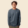 Dalix Astronaut Embroidered Cotton Classic Fit Long Sleeve Crewneck Tee Shirt Mens - 2 of 4