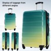 Sapphtopaz 3 Piece Luggage Sets ABS Hardside Spinner Expandable Suitcase Lightweight Luggage Carry On Suitcase, Spinner Wheels, TSA Lock (20/24/28) - 4 of 4
