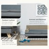Kumasinova Large Dog Bed,Plush Foam Dog Couch Bed with Washable Cover,Dog Beds with Wooden Legs,Elevated Dog Bed for Medium/Large Dogs,Grey - 3 of 4