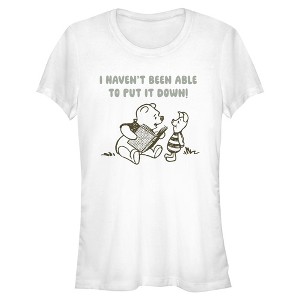Winnie the Pooh Juniors Womens Reading Best Friends Short Sleeve T