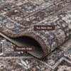 Vintage Machine Area Rug  Non Shedding Soft Distressed Flower Printed Indoor Carpet Non Slip Floor Mat - 3 of 4