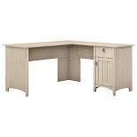 Salinas L Shaped Desk with Storage - Bush Furniture