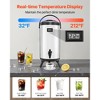 VEVOR Insulated Beverage Dispenser, 2.4 Gal/9.2L Stainless Steel Thermal Drink Server with Spigot & Temp Display, for Hot and Cold Drinks, Silver - 3 of 4
