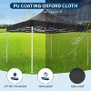10x10 Pop Up Canopy Tent with Roller Bag, Commercial Heavy Duty Portable Shelter with Waterproof & UV Protection Fabric for Events, Parties, Camping - 2 of 4